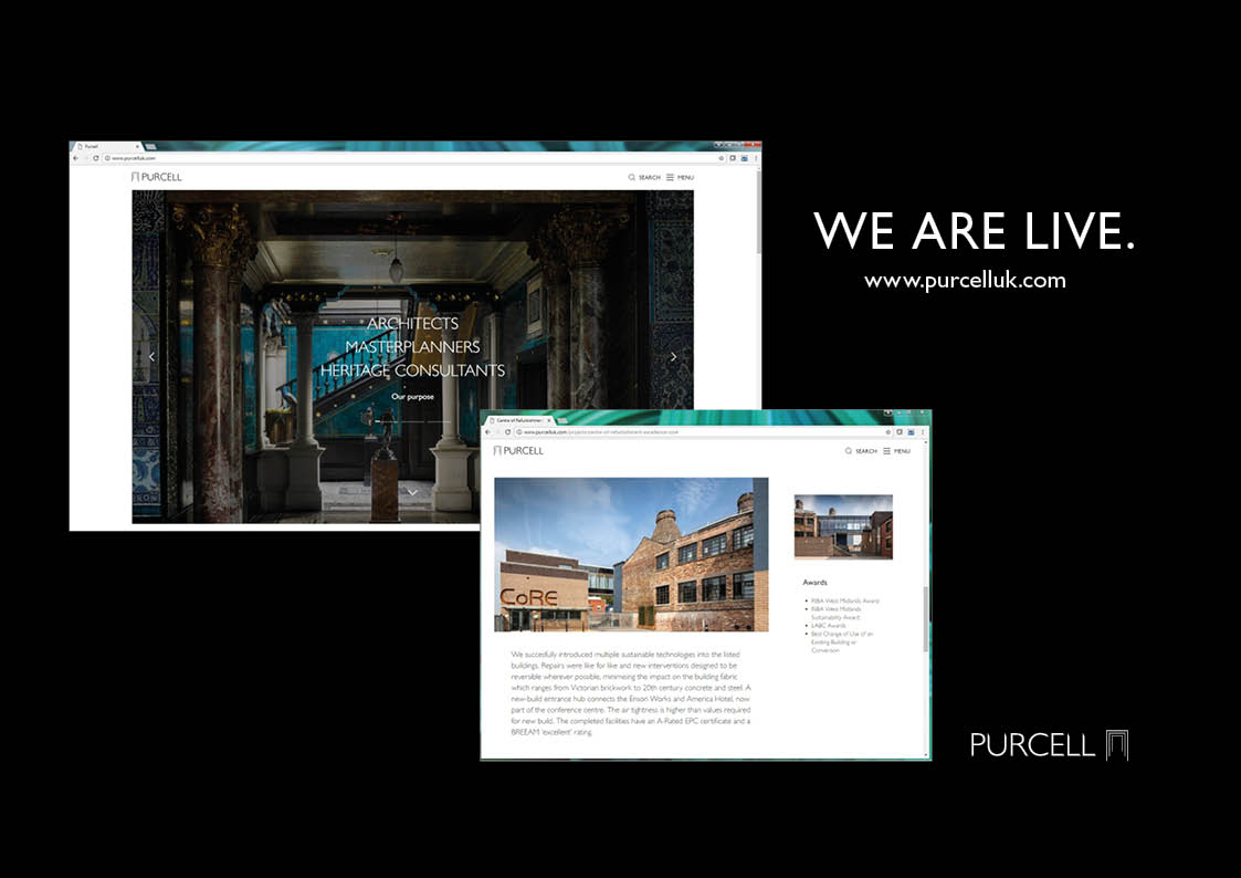 Purcelluk's tweet photo. Proud to announce the launch of our new look website https://t.co/t9ddhGtg39
#architects #masterplannners #heritageconsultants https://t.co/WzsjdWHFGI