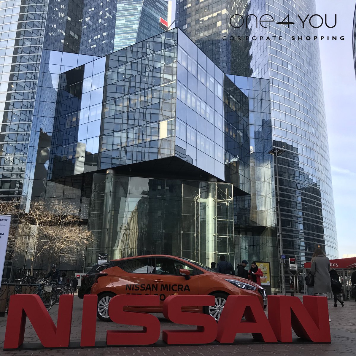 one4you_com's tweet photo. Etape 4 @SocieteGenerale de notre tournée en partenariat avec @nissanfrance ! #GetandGo #innovation #startup #corporateshopping https://t.co/cWDug8hoRv