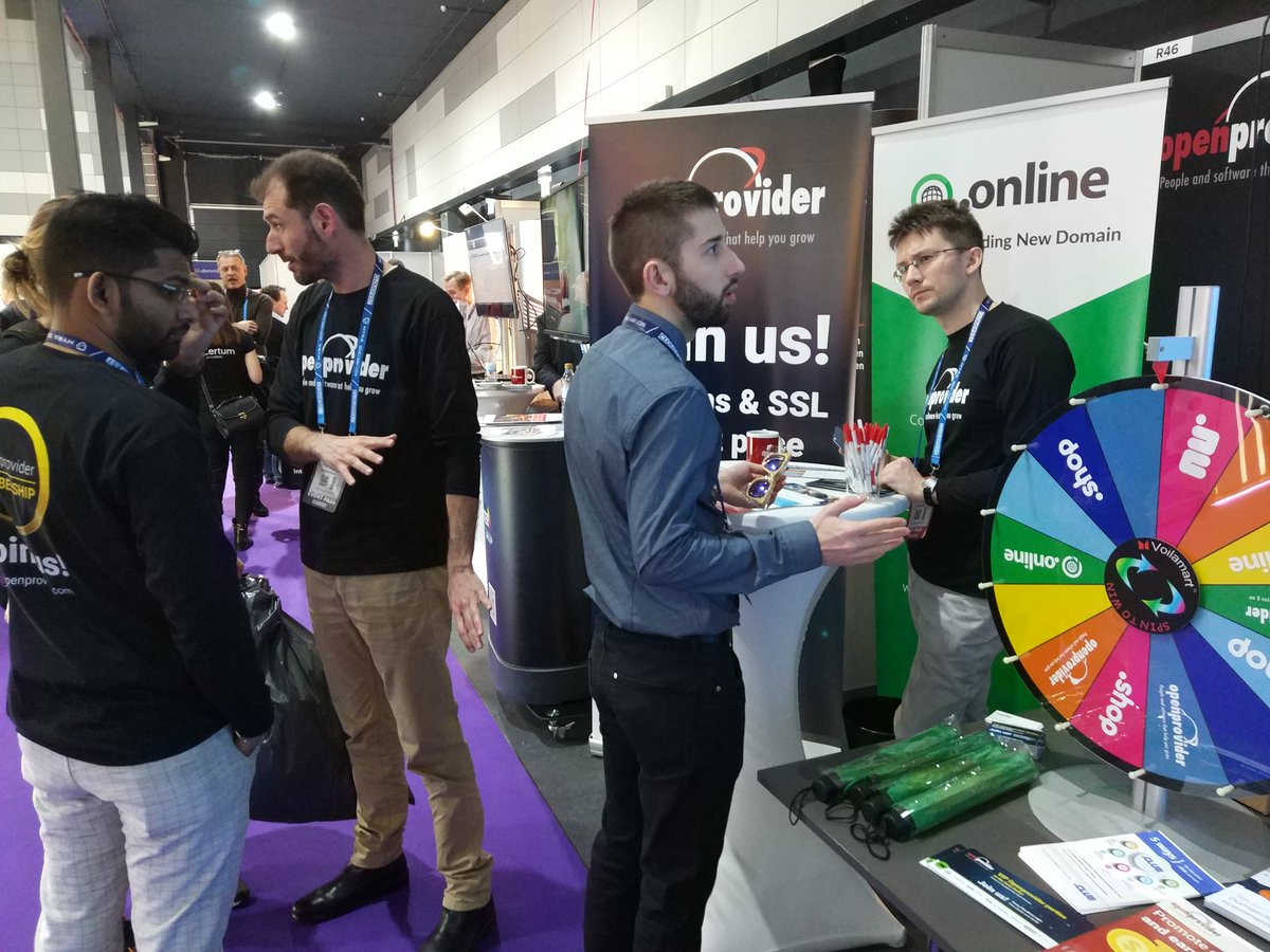 openprovider's tweet photo. Here we are! Waiting you at #Cloudfest2018 in @openprovider booth (R46) to meet, talk and give you a lot of prizes from our partners .shop, .online, .eu and .nu! https://t.co/nmhHLLtehi