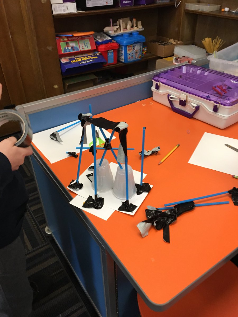 KatyZweig's tweet photo. Our first #Wizardsclub today. The challenge:to make #towersofpower. So proud of the engineers and their designs. #makerspace #Engineers #prospecthill https://t.co/GAiEqjbDJP