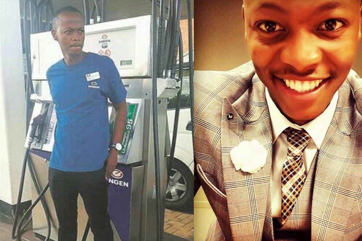 lead_sa's tweet photo. Lesego Rantsho worked as a petrol attendant to fund his way through varsity. Now a lawyer, he has founded a non-proft organisation to help other youth achieve their dreams. 

Listen to Lesego talk about his journey here: https://t.co/TYn3IK1ury

#InspiringSouthAfricans @Sgela1st https://t.co/rphAuIRaua