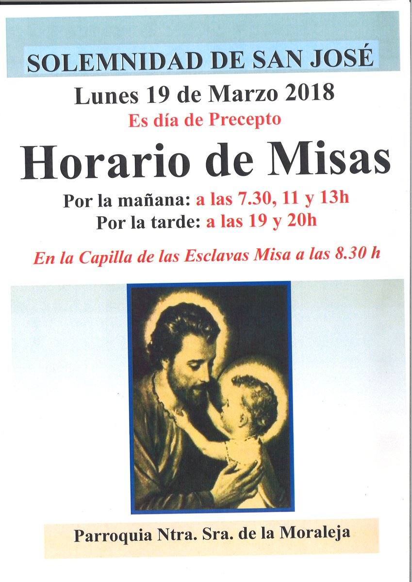 nsmoraleja's tweet photo. #SANJOSE acudamos a el para que interceda por nuestras familias https://t.co/5x8JydGTmb