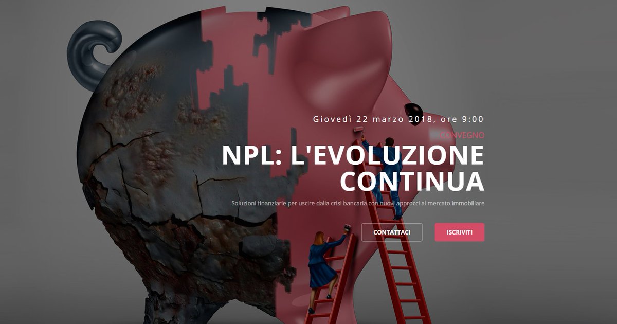 GruppoYARD's tweet photo. @DailyRE  organizza il convegno #NPL L'EVOLUZIONA CONTINUA: il 22 marzo vi parleremo di #npl come opportunità per gli investitori
https://t.co/YzsbgY0aY8 https://t.co/40AQlOPFwy