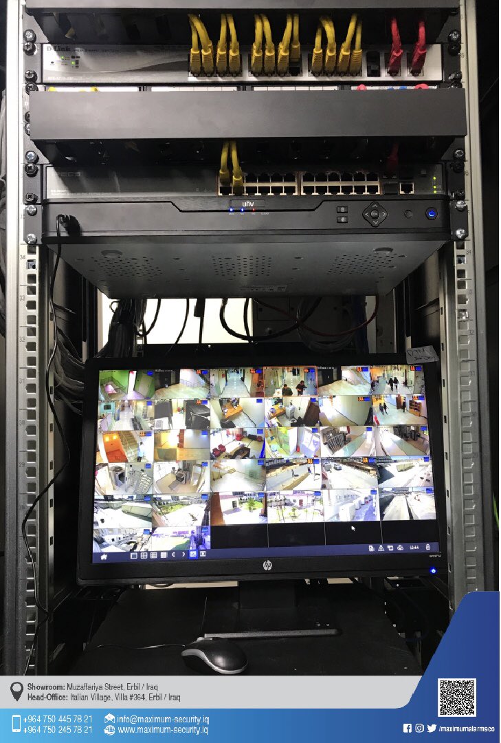maximumalarmsco's tweet photo. * Successfully accomplished;

#CCTV system works using @uniview #iraq, 
For #IOM Organization  in Erbil. * تم اكمال اعمال
#كاميرات المراقبة
 ل منظمة الهجرة في اربيل Contact us through : +9647504457821 https://t.co/8n7uUNsnEk