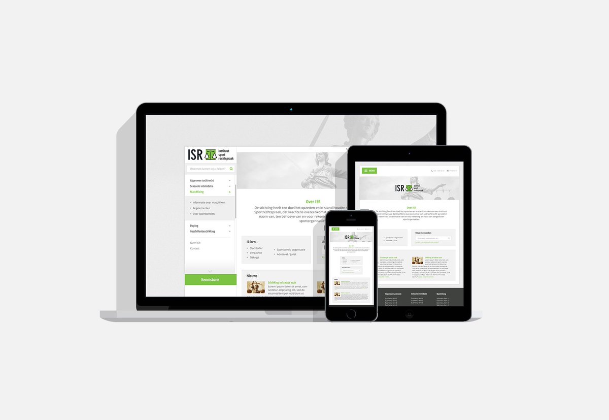 De website voor het Instituut Sportrechtspraak staat live! Gebruikersgemak, eenvoudig vinden van documenten en nadruk op de pijlers van het ISR staan centraal. Bekijk de website: isr.nl