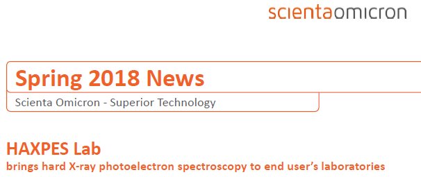 bluebananna's tweet photo. Read about my experience using the new #HAXPESLab from Scienta Omicron in their spring 2018 newsletter #XPS #HAXPES #spectroscopy
https://t.co/7fKWNwlLqh https://t.co/R142CudUlM