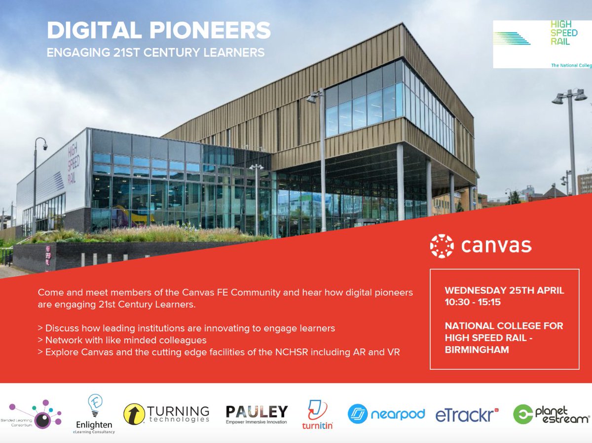 TTechLaura's tweet photo. We are delighted to be attending the #DigitalPioneers Conference as a partner of @CanvasLMS. To join us for a day of discussion surrounding how leading institutions are innovating to engage 21st century learners, register for free here: https://t.co/0dBpLxFEOa  #EngageAllLearners https://t.co/0Dsm9CRhq7