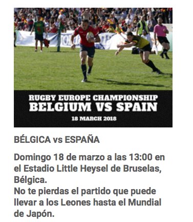 ferugby's tweet photo. #LeonesXV | El domingo en Bruselas los Leones pueden hacer realidad 20 años después el sueño de volver al Mundial. ¡¡Animate y acompáñales en este viaje!! #VamosLeones #TeamESP #RoadToJapan
🎟️ ENTRADAS https://t.co/2usKmbBBmj https://t.co/83aYeLydnw