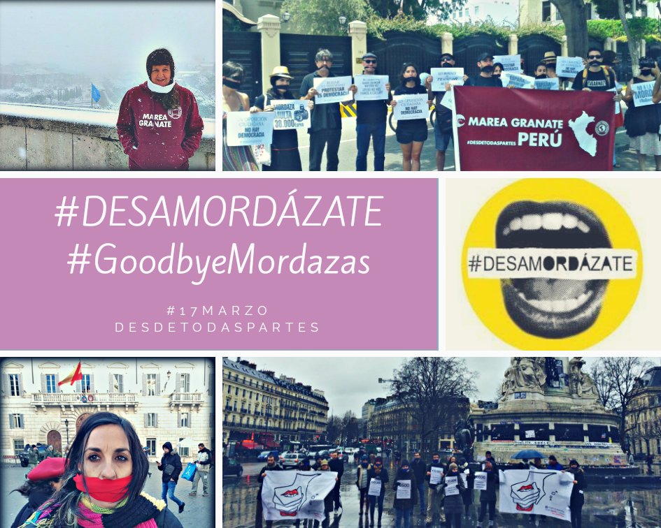 Denunciamos la #LeyMordaza por su arbitrariedad y falta de garantías, y ninguna de las alternativas presentadas en el Congreso recoge las demandas de la sociedad civil. Por eso, el #17M salimos a la calle a exigir de una vez que nos escuchen: #GoodByeMordazas #Desamordazate 🙌