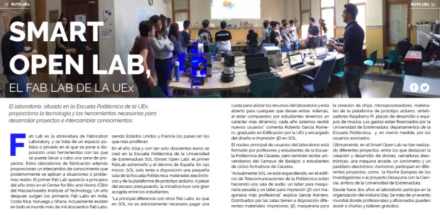FUEx_fundacion's tweet photo. ¿No sabes lo que es un Fab Lab? Conoce el que tiene la #UEx en este reportaje de Viceversa https://t.co/3mj3LoCIav @EPCC_Unex @EstudiantesEPCC @SolEpcc https://t.co/4xYSNMWw4v