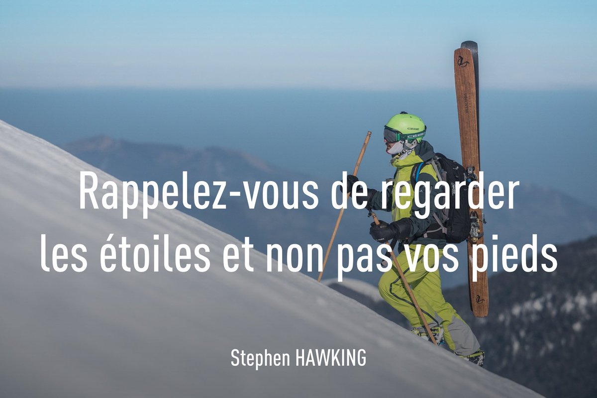 Une citation de #StephenHawking que l'on devrait tous suivre ✨