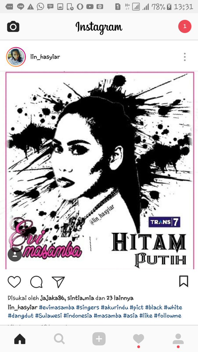 Nihhhh editanx bener2 Julit EVI MASAMBA AT HITAM PUTIH