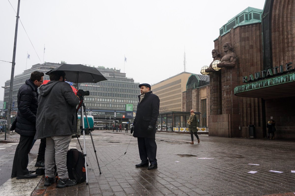 EmbaMexFin's tweet photo. Ambassador @EmbCespedes for interviewed yesterday in Helsinki by @Canal22 for a documentary series about #Mexicans living abroad 🇲🇽🌍 #MexicoGlobal #Mexpats https://t.co/cGLI1FCTx4