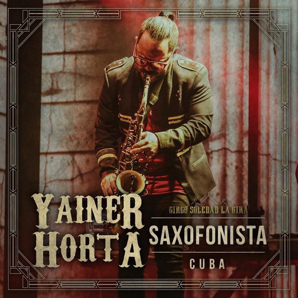 circosoledadeu's tweet photo. 🇨🇺 🎷 
Yainer Horta 🗺 Cubano
Instrumentos:
Saxofón , teclado, ewi y guitarra.
Si fuese un personaje del circo sería un trapecista.
@ricardoarjona @circosoledadlagira #circosoledadeuropa https://t.co/nUiontaSE9