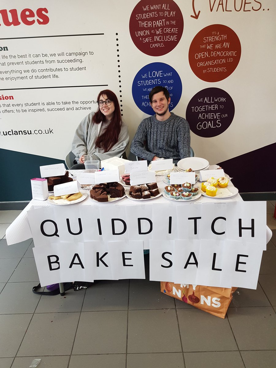 Bake sale is on in the SU come along and help us get to our national tournament! @UCLanSUActivity