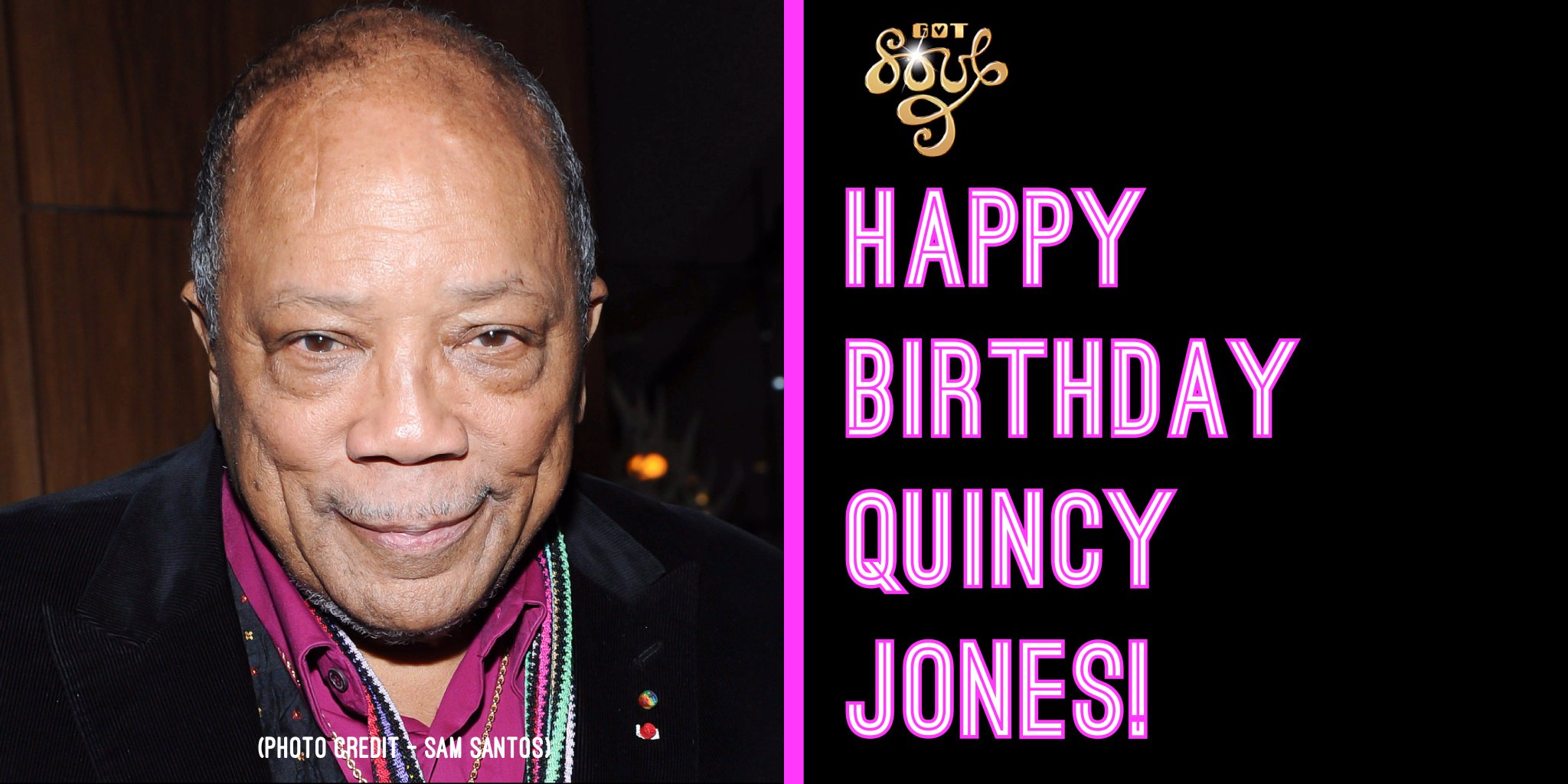 Happy birthday to Mr Quincy Jones! Keep bring us the soul!  