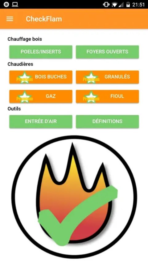 La nouvelle application Checkflam permettant de dimensionner les conduits de fumée est disponible sur Android