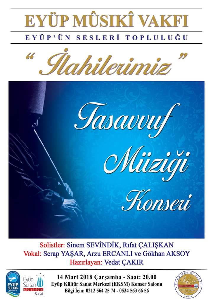 Bu aksam Eyüp Kültür Sanat Merkezi'nde .