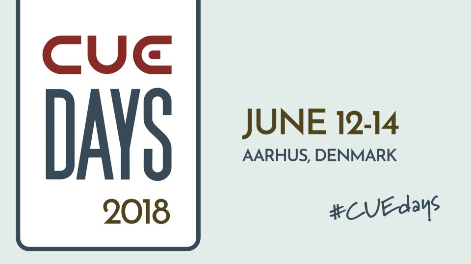 CUEsquad's tweet photo. Book your hotel room for #CUEdays at a discounted price before April 1, 2018!
We have pre-reserved a number of rooms at Radisson Blu, Aarhus, but we can only hold on to them for two more weeks.
Fill out this form to book now: https://t.co/EfHWSCy0NU #cciusers #escenicdays https://t.co/WqFCdiJVd5