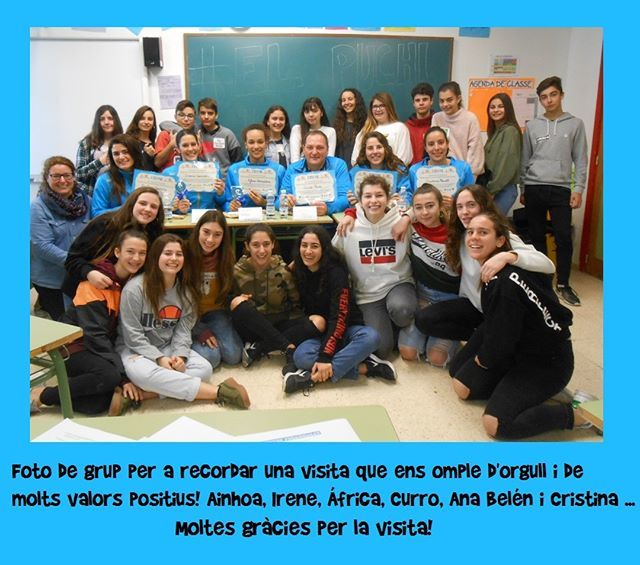 iessablancadona's tweet photo. Matí inoblidable per a l'alumnat de 3r A i B del projecte de Salut i per les cinc alumnes de 3r d'ESO de l'IES Isidor Macabich.
#Orgull #Puchi #SAlut #Inoblidable #Gràcies #projectesBD https://t.co/y6p65B1O0m https://t.co/0geLMaZp8L