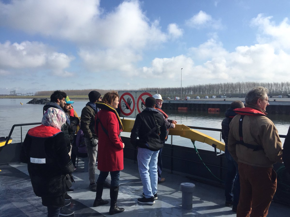 alidastgheib's tweet photo. Visiting the newly built port of #Flevokust port with @ihedelft participants https://t.co/14igL9GDi4