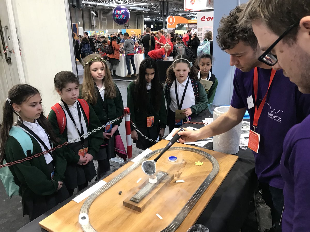 Ally Caldecote (@allyuowphysics) on Twitter photo Lots on enthusiasm for our levitating train at the <a href="/BigBangFair/">BigBang redirect</a> this morning. <a href="/warwickuni/">University of Warwick</a> Lots on enthusiasm for our levitating train at the <a href="/BigBangFair/">BigBang redirect</a> this morning. <a href="/warwickuni/">University of Warwick</a>