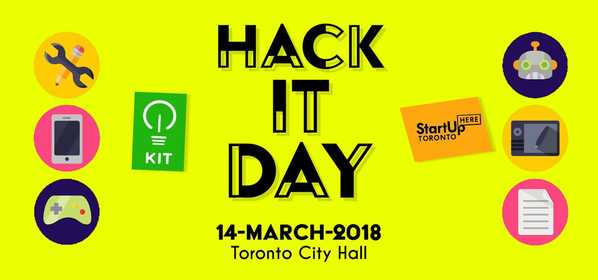 kidsintechinc's tweet photo. Hack It Day 2.0 youth tech event is here!!! Meet us at Toronto City Hall council chambers for a mini hackathon, free food and VR ! #HID2018 #kidsintech #hackitday https://t.co/jHUbb4xnKv