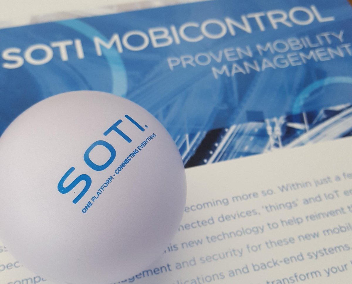 charlotte_lrx's tweet photo. @SOTI_Inc is @InfosecurityBE today and tomorrow. Visit us at booth 08.A113 for a live demo and have a chance to get one of these stress balls 😊 https://t.co/uPf4tnWH6G