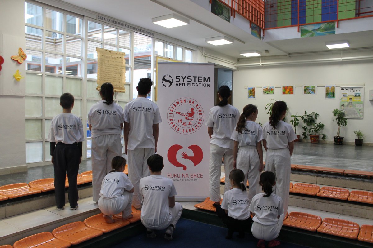 SVerification's tweet photo. We support children in Sarajevo! 
https://t.co/Xf9iMJAvPs @rucunasrce #taekwondo https://t.co/DldQZOhkKV
