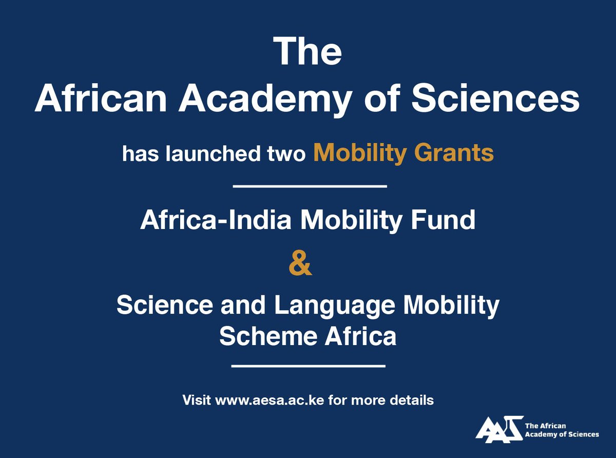 AASciences's tweet photo. The African Academy of Sciences &amp; partners are today announcing two mobility funds aimed at increasing scientific collaboration among African and Indian researchers https://t.co/vDPv3t4ZFP  @wellcometrust @India_Alliance @institutpasteur https://t.co/FKAAzl5ajj