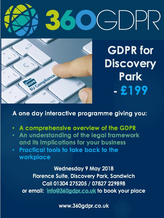 discoverypark_'s tweet photo. For anyone interested in learning more about GDPR, take note of this date for your diary! A one-day interactive programme on the 9th May at Discovery Park to learn more about the practical tools and legal framework - full details in the poster below. https://t.co/BjzM4tZSDn