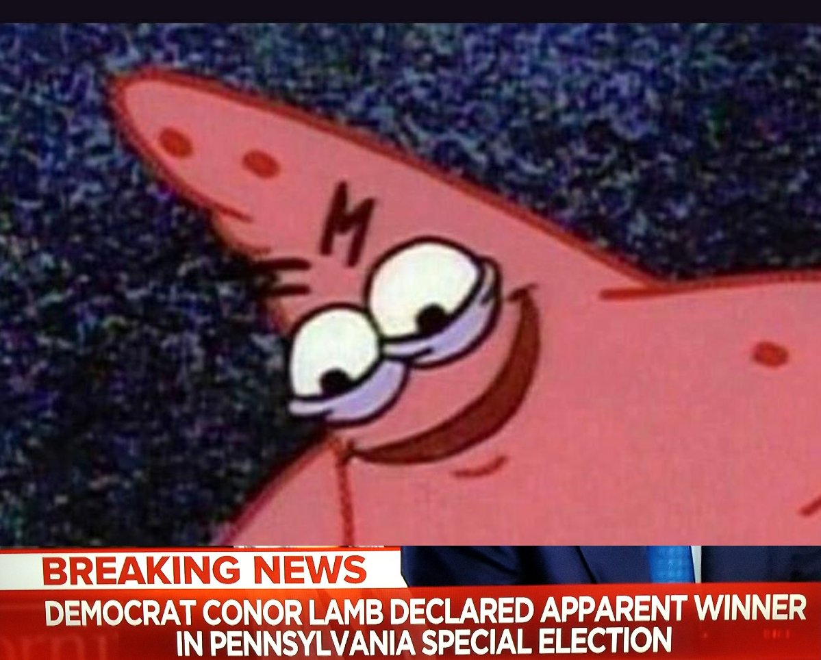 mmpadellan's tweet photo. Hey @realDonaldTrump!
Conor Lamb has been declared the apparent winner of #PA18.

Here's some #WednesdayWisdom:

Your stupid rally DOOMED Saccone.
Your endorsements are poison.
You're HELPING #BlueWave2018. 

Eat the salad. https://t.co/5EiG1THU2D