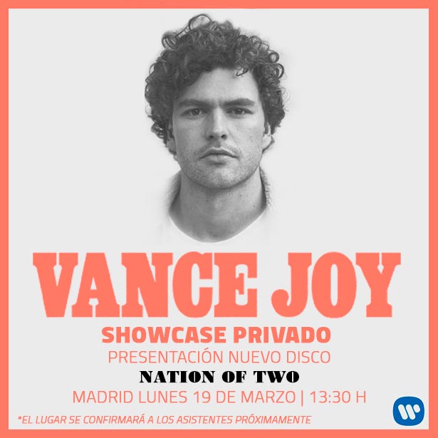 WarnerMusicES's tweet photo. SORTEAMOS DOS ENTRADAS DOBLES PARA EL SHOWCASE DE @vancejoy ESTE LUNES EN #MADRID.

¡Tan solo haz RT a este tweet y síguenos para participar! https://t.co/TVZFOqbCrE