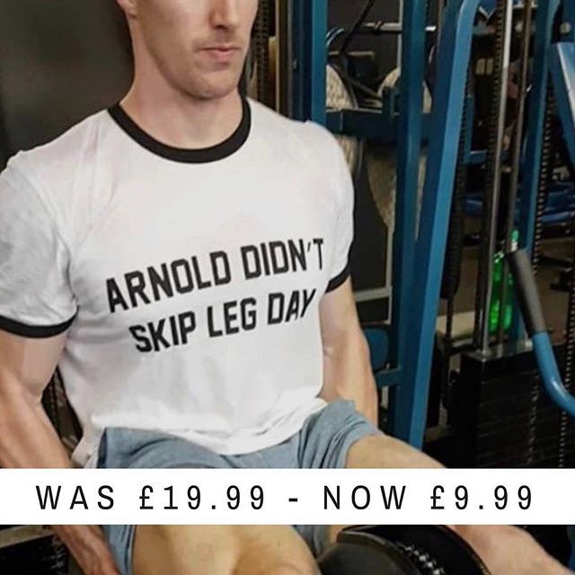 RGymwear's tweet photo. #Arnold didn’t skip #legday tshirts now just £9.99
.
Order via DM here or on our FB page 💪🏼
.
.
RISE | REVOLT | CONQUER -----------------------------------------
Info@revolutiongymwear.co.uk
-----------------------------------------
@Rgymwear on Twit… https://t.co/9N8NZjrzHZ https://t.co/BhudjVC8R7