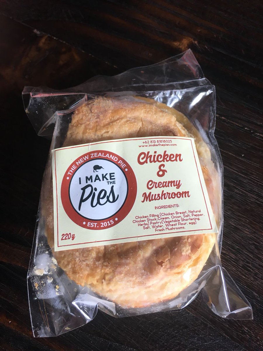 IMakeThePies's tweet photo. What's your fav.. Frozen Pies now πΊπΌππΌπ»
#steakpie #pie #nzpie #chicken #meatpie #nomnom #Canggu #IMakeThePies #frozenpie #nomnomnom #healthy #comfortfood #balibible #guguide #NZ #NewZealand #authentic #comfortfoods #Bali #steak #mince https://t.co/nK5YBrzaaN