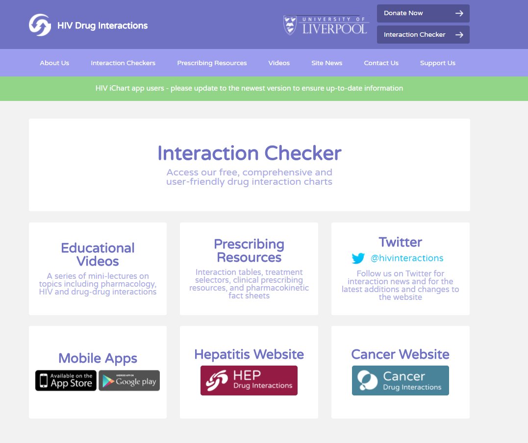 Drug Drug Interaction Chart