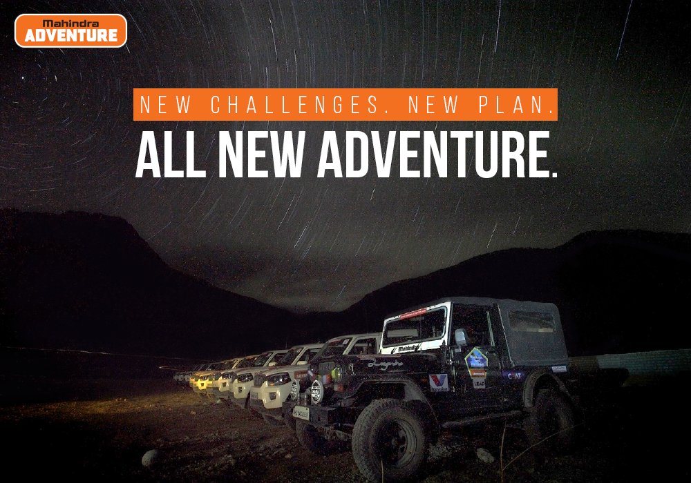 2 new Great Escapes including a night escape and a whole new season. For more details, check out our #Season8 calendar; to be launched tomorrow. #MahindraAdventure