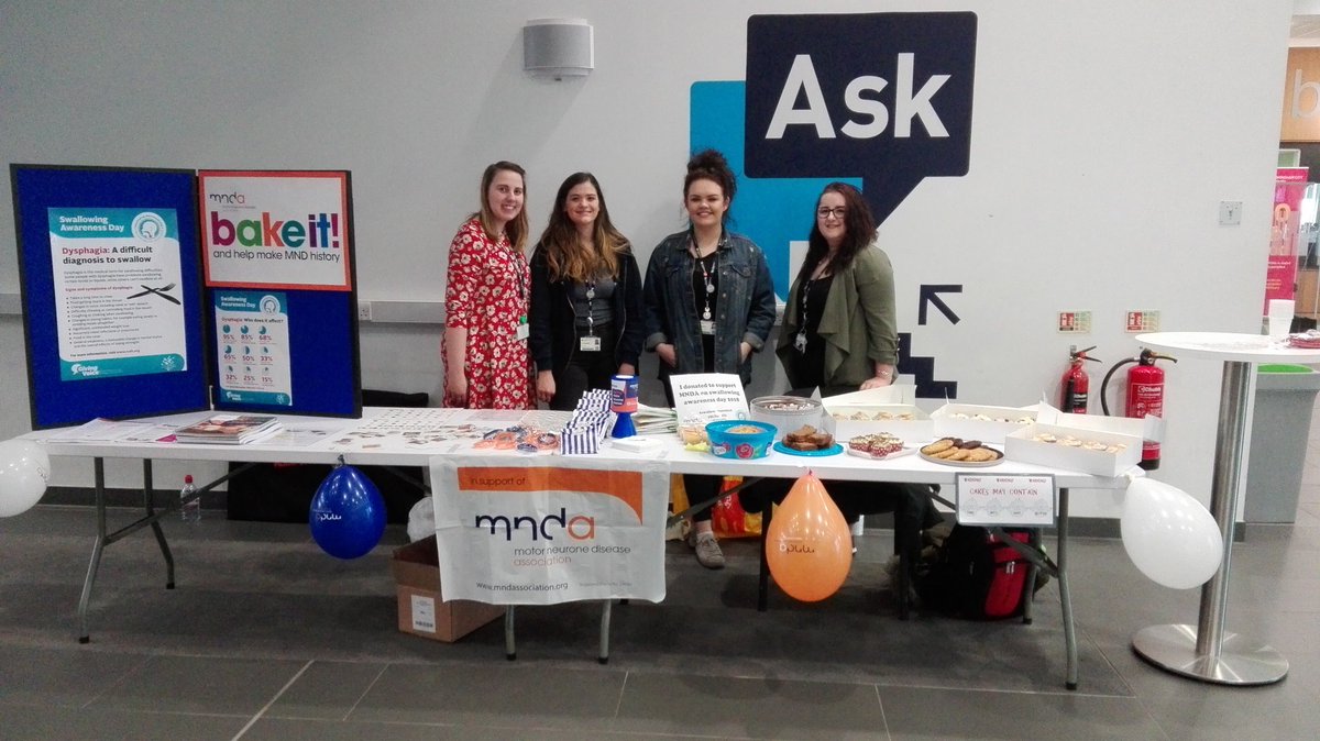 BCUSALTSOC's tweet photo. Curzon stall set! Well done team! Let's do this. Come visit our stall #bakeit #mndchillichallenge #MND @mndassoc @SLTatBCU @BCUGraduatePlus @GivingVoiceUK @RCSLT https://t.co/ZztTowydkd
