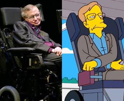 i_kHANA's tweet photo. RIP Prof Stephen Hawking (1942-2018) a physicist that transcended science and popular culture, He possessed the unique ability to make science understood by non-scientists including Bart Simpson! https://t.co/54RqOSufvo