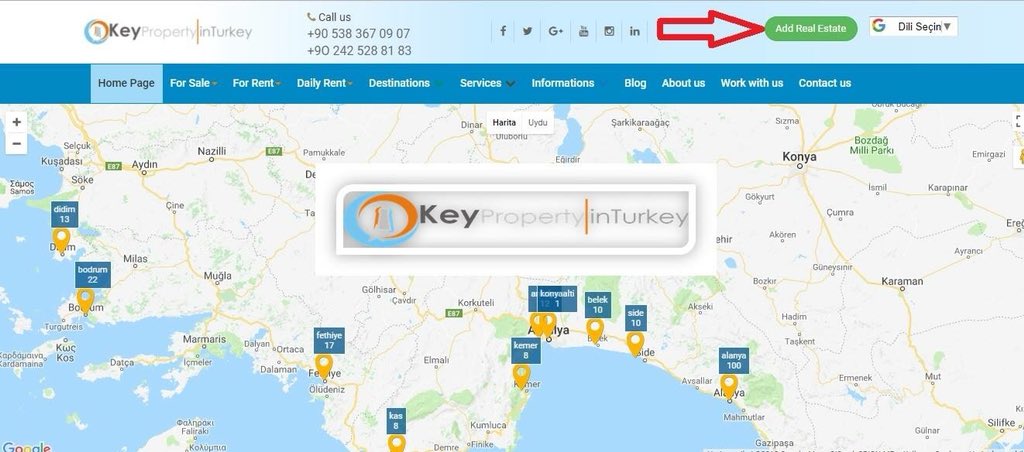 propertieskey's tweet image. !SİZ EKLEYİN BİZ PAZARLAYALIM!
Daire/dükkan/Otel ve arsalarınzı pazarlamamak artık daha kolay! keypropertyinturkey.com