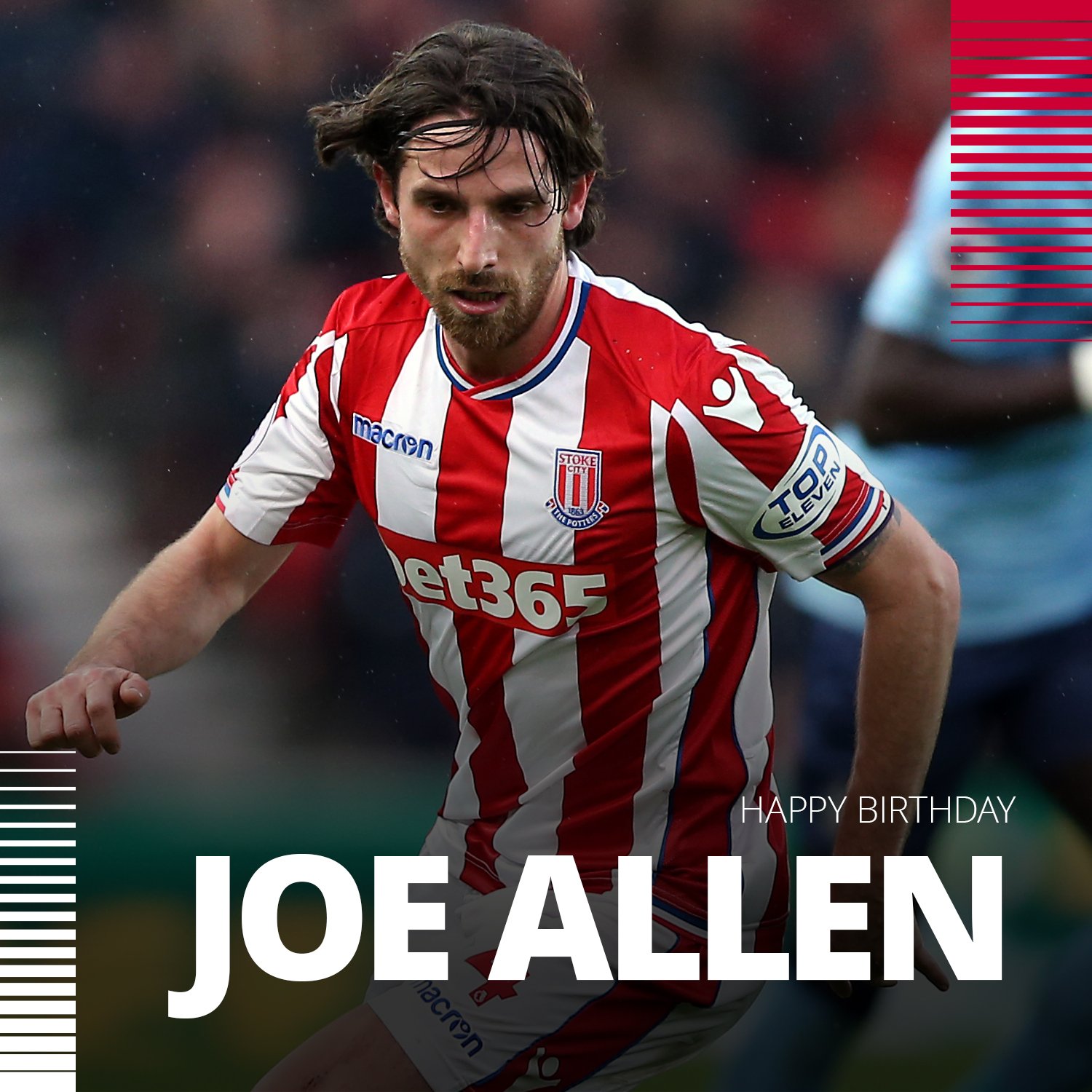 \"stokecity: Happy Birthday to Joe Allen who turns 2  8 today!     premierleague