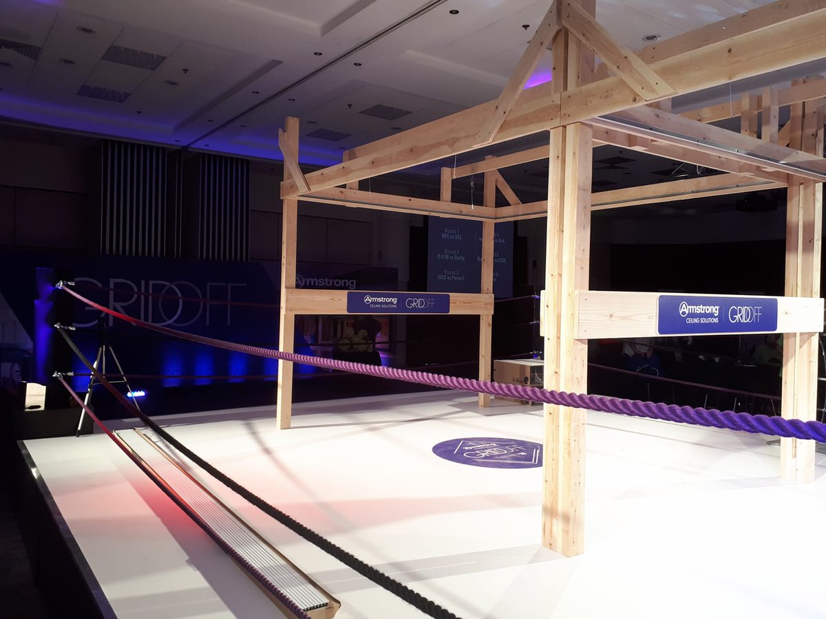 BWInteriorsLtd's tweet photo. Getting ready for the 1st round of the #GridOff event at the NEC. Come on team Bellwood! @ArmstrongCeilin https://t.co/BXB6EWQWmT