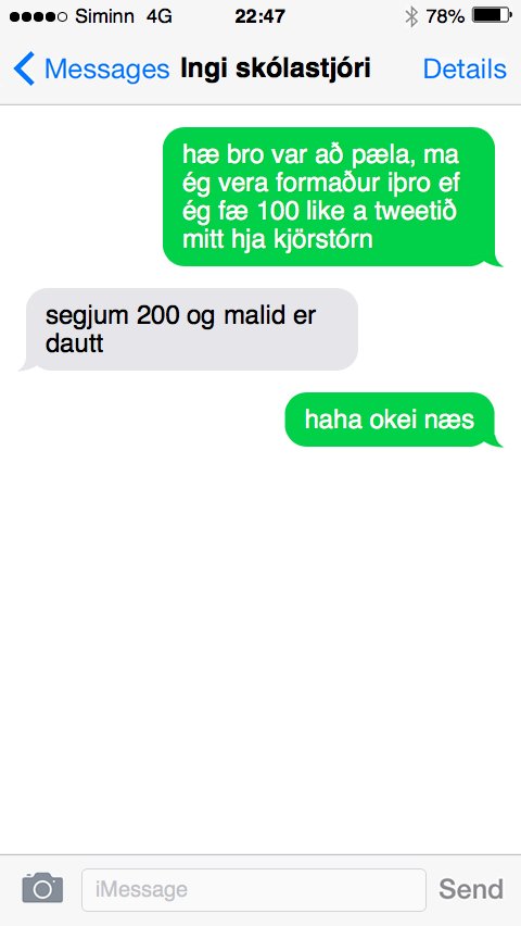haha allir ad likea 

x-mani