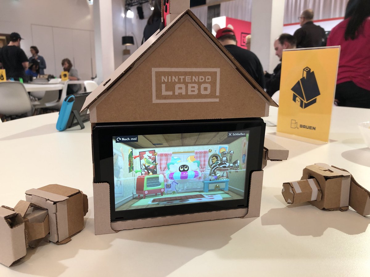 Amujan's tweet photo. This House is not a Home. #IbuiltIt #NintendoLABO https://t.co/F2jIj4sFoZ