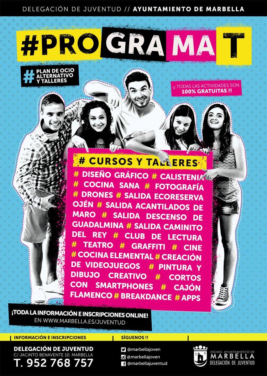 marbellajoven's tweet photo. La vida sería trágica si no fuese divertida. ¿Nos divertimos?
#Marbella #ProgramaT #Juventud https://t.co/Ck83IR7ftb