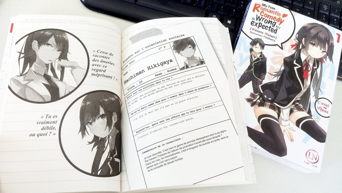 Editions_Ofelbe's tweet photo. J-1 avant la sortie officielle de notre première comédie scolaire : #MyTeenRomanticComedy !
Nous sommes ravis que vous puissiez enfin découvrir les aventures de Hachiman et Yukino. 😊

#LightNovel #Roman #Adolescence #Jeunesse https://t.co/sGEfamdyzK