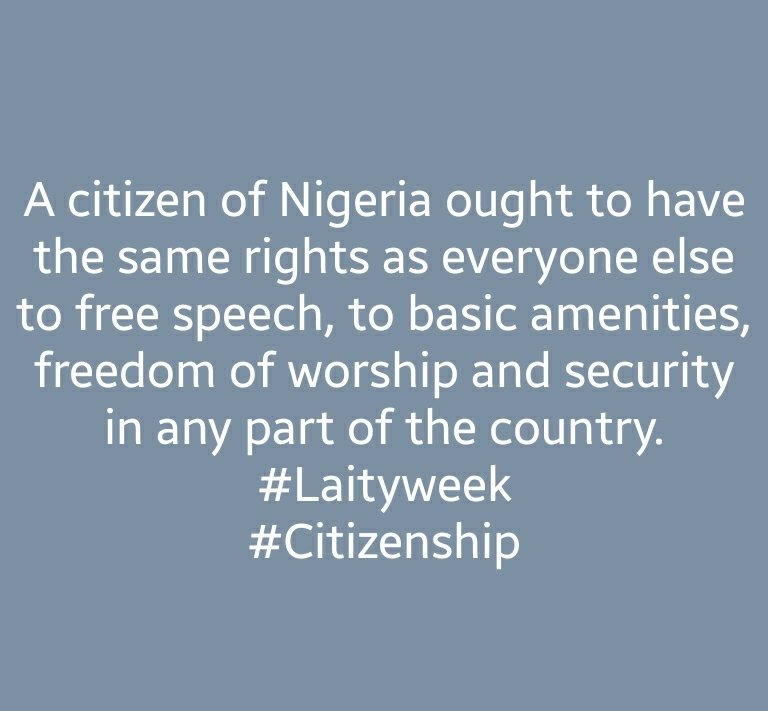 FriarJayOwoh's tweet photo. What are your thoughts on citizenship?
#Laityweek https://t.co/GvUfedCv2z https://t.co/Hygj7D3YCD