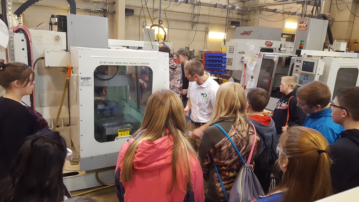 wschroeder's tweet photo. Junior Achievement 8th grade students watching #MPTC students in action! #MPTCEngage https://t.co/Jyd6owfsaC