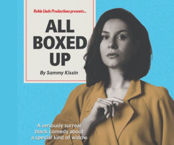 TerriPaddock's tweet photo. #BreakALeg to @RobinSteeg opening tonight in @SammyKissin's one-woman black comedy #AllBoxedUp as part of the final week of #Vault2018.

She's at @WaterlooEast for 6 perfs only til 18 Mar. 
Get tix: https://t.co/DZibRys8Oa
#newwriting #comedy #advertiser Pls RT! https://t.co/xI6LgoDj8j