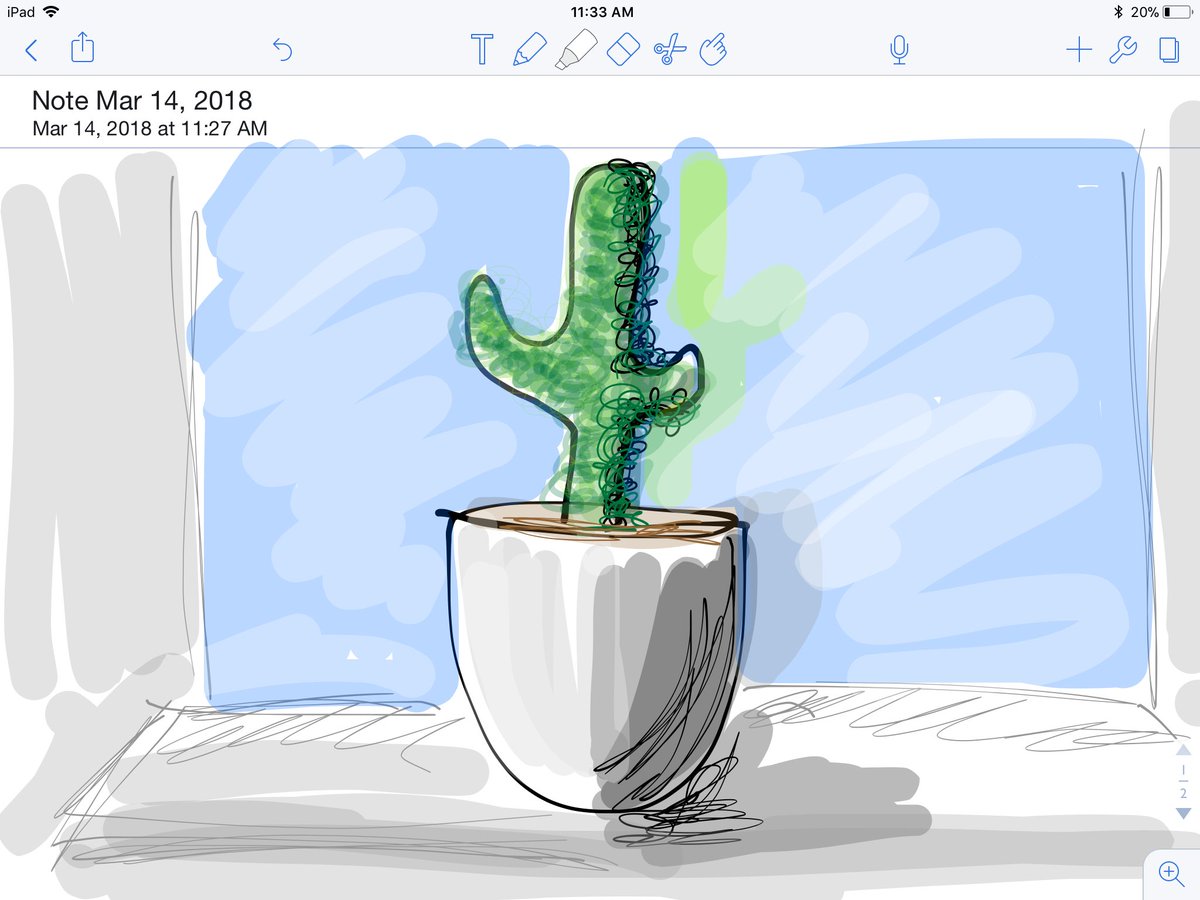 MrsNkellenb's tweet image. Introduction to the #elementoftexture : students use #notabilityapp to draw a fuzzy or fluffy cactus. #wsdappleteacher #drawyourthinking #showmewhatyouknow #teach4me #WsdArt